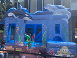 Ocean Bouncy Castle & Slide (17' x 15' x 13') All Day Rental