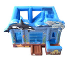 Ocean Bouncy Castle & Slide (17' x 15' x 13') All Day Rental