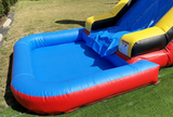 Ninja Warrior bouncy castle and slide