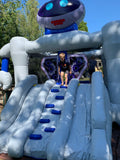 Mr Roboto Bouncy Castle and Slide (19' x 13' x 13') All Day Rental