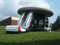 UFO Bouncy Castle & Slide (37' x 26' x 18') All Day Rental