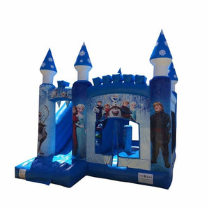 Frozen Bouncy Castle & Slide (16' x 16' x 13') All Day Rental
